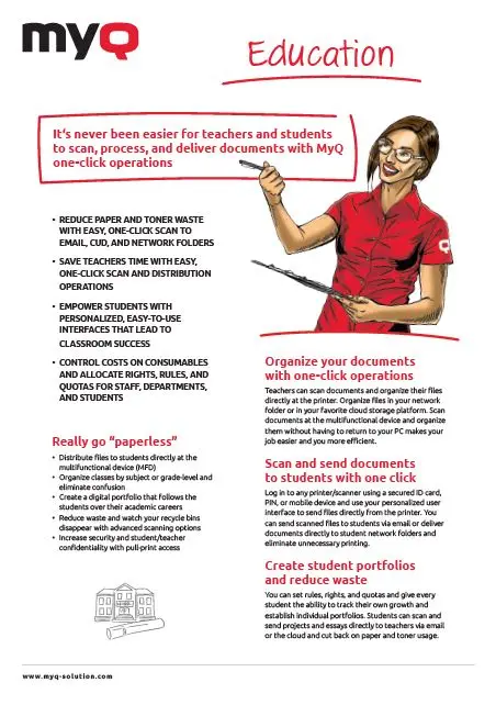 MyQ, Education, software, apps, Perfect Printz