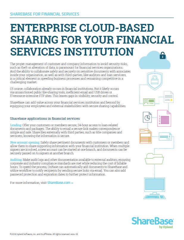 ShareBase, Financial Services, Kyocera, Software, Document Management, Perfect Printz