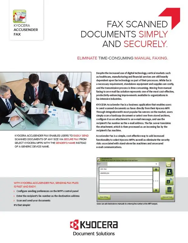 Kyocera, Software, Capture, Distribution, Accusender Fax, Perfect Printz